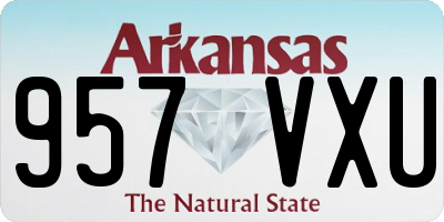 AR license plate 957VXU