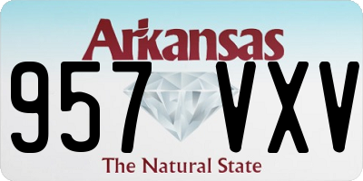 AR license plate 957VXV