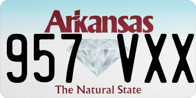 AR license plate 957VXX