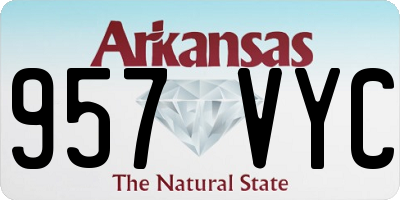 AR license plate 957VYC
