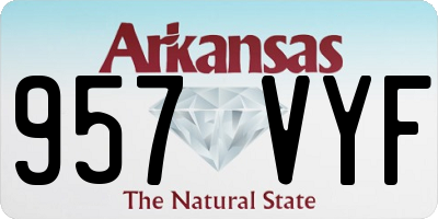 AR license plate 957VYF