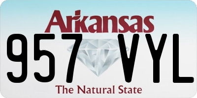 AR license plate 957VYL