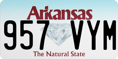 AR license plate 957VYM