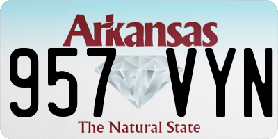 AR license plate 957VYN