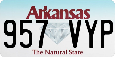 AR license plate 957VYP