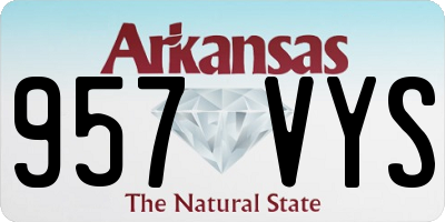 AR license plate 957VYS