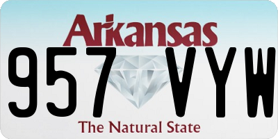 AR license plate 957VYW