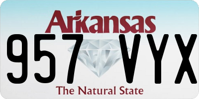 AR license plate 957VYX