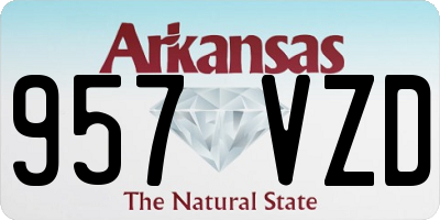 AR license plate 957VZD