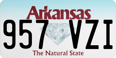 AR license plate 957VZI