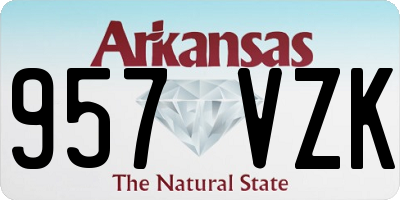 AR license plate 957VZK