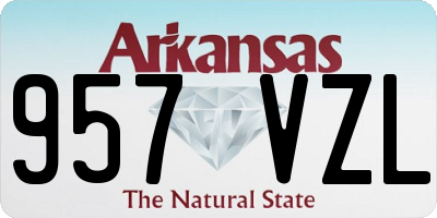 AR license plate 957VZL
