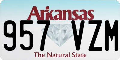 AR license plate 957VZM
