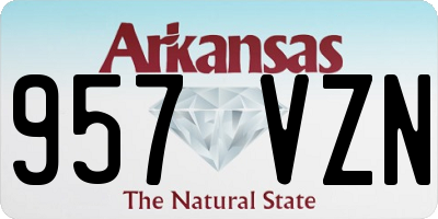 AR license plate 957VZN