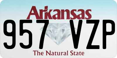 AR license plate 957VZP