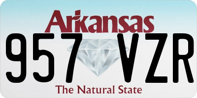AR license plate 957VZR