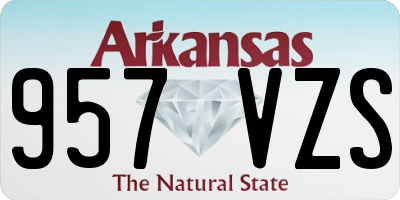 AR license plate 957VZS
