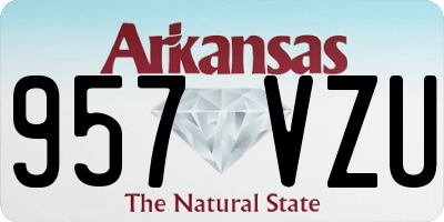 AR license plate 957VZU