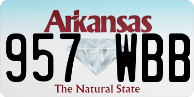 AR license plate 957WBB