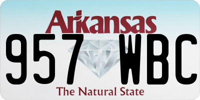 AR license plate 957WBC