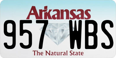 AR license plate 957WBS