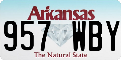 AR license plate 957WBY