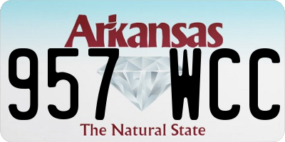 AR license plate 957WCC