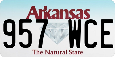 AR license plate 957WCE