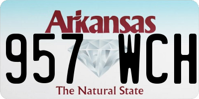 AR license plate 957WCH
