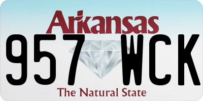 AR license plate 957WCK