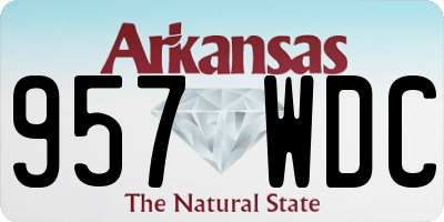 AR license plate 957WDC