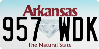 AR license plate 957WDK