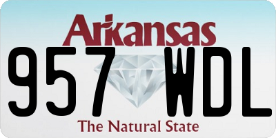 AR license plate 957WDL