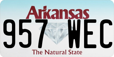 AR license plate 957WEC