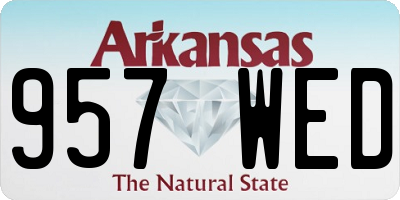 AR license plate 957WED