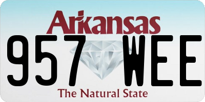 AR license plate 957WEE