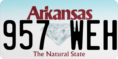 AR license plate 957WEH