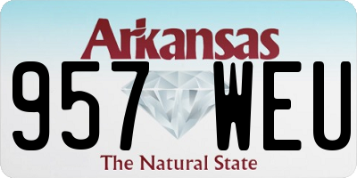 AR license plate 957WEU