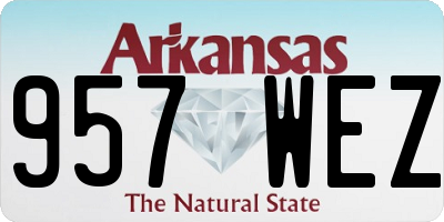 AR license plate 957WEZ
