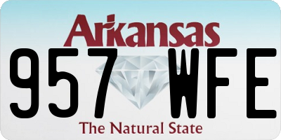 AR license plate 957WFE