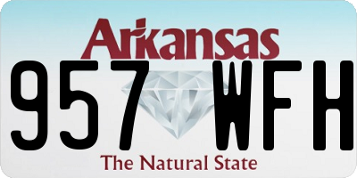 AR license plate 957WFH