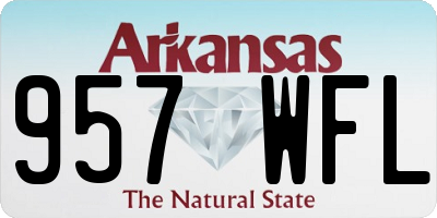 AR license plate 957WFL
