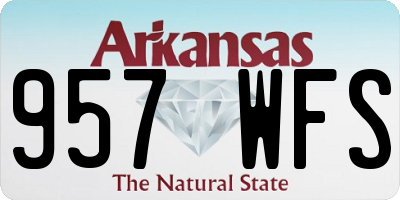 AR license plate 957WFS