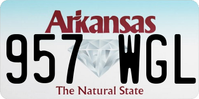 AR license plate 957WGL