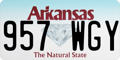 AR license plate 957WGY