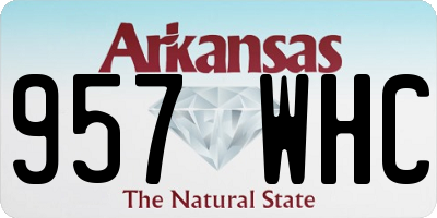 AR license plate 957WHC