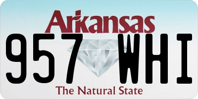 AR license plate 957WHI