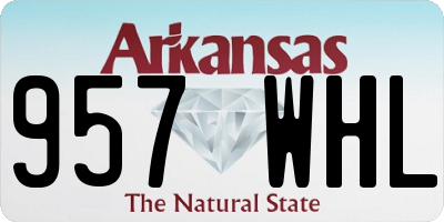 AR license plate 957WHL