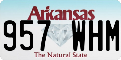 AR license plate 957WHM