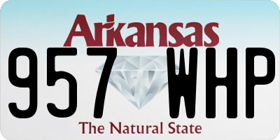 AR license plate 957WHP